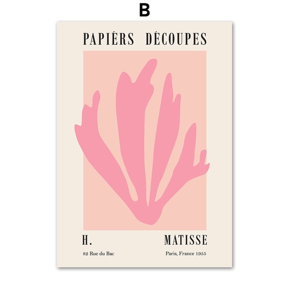 Colorful Coral Leaves Canvas Art Painting Wall Picture - Picture 3 of 8